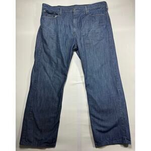 Levi's 569 Men's Loose Straight Fit Blue Denim Jeans - Size 38x30 (40x29.5)